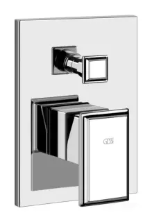 Cмеситель для душа Gessi Eleganza, встраиваемый, настенный, цвет Сhrome