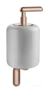 Дозатор Gessi Goccia, настенный, цвет White/Copper Brushed GHRC