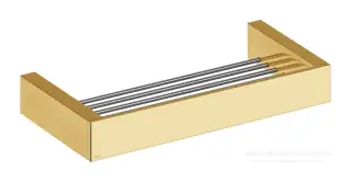 Полка Gessi Rettangolo, настенная, 300хh35 мм, цвет Gold Ccp