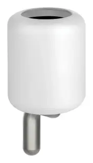 Стакан Gessi Goccia, настенный, цвет White/Chrome Brushed