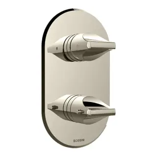 Смеситель душа, встраиваемый, термостатический, цвет: Brushed Nickel