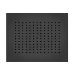 -CUBE Верхний душ 370 x 370 мм, цвет: черный матовый