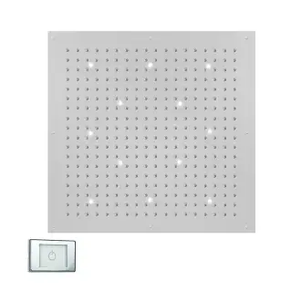 -XL CUBE Верхний душ 1000 x 1000 мм, с 12 LED (белый), блок питания/управления, цвет: хром