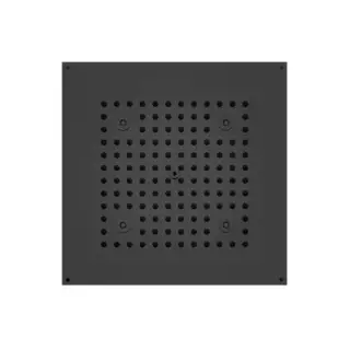 -CUBE Верхний душ 470 x 370 мм, с 4 LED RGB, блок питания/управления, Cromoterapia, гибкая подводка, цвет: черный матовый