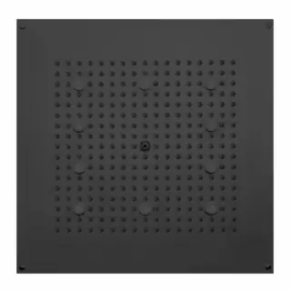 -CUBE Верхний душ 470 x 470 мм, с 10 LED (белый), блок питания/управления, цвет: черный матовый