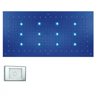 DREAM-XL RECTANGULAR Верхний душ 1000 x 500 мм, с 12 LED RGB, блок питания/управления, Cromoterapia, цвет: хром