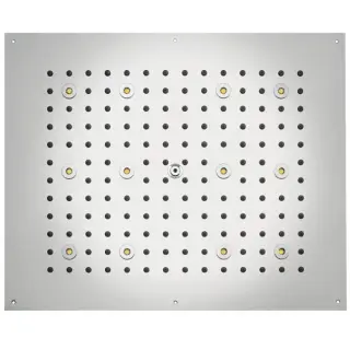 DREAM-RECTANGULAR Верхний душ 570x470 мм, с 12 LED RGB, блок питания/управления, Cromoterapia, цвет: хром