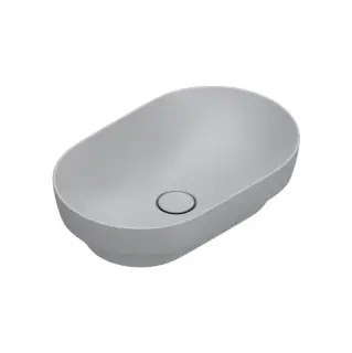 Раковина 55x35см встраиваемая, без отв., цвет: Cemento Satinato