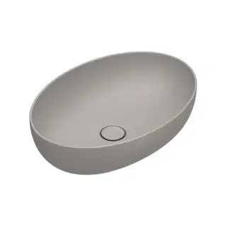 Раковина 60x42см накладная, без перелива, без отв., цвет: Tortora Satinato