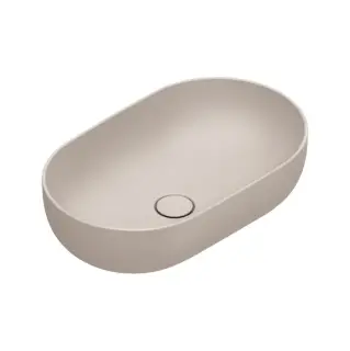 Раковина 60x37см накладная, без отв., цвет: Seta Satinato