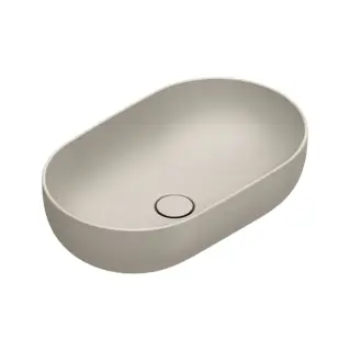 Раковина 60x37см накладная, без отв., цвет: Sabbia Satinato