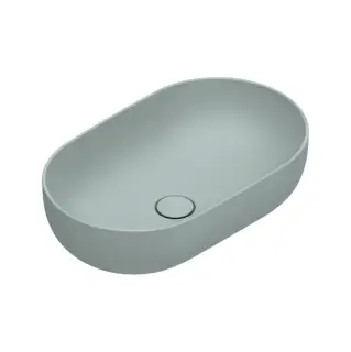 Раковина 60x37см накладная, без отв., цвет: Aqua Satinato