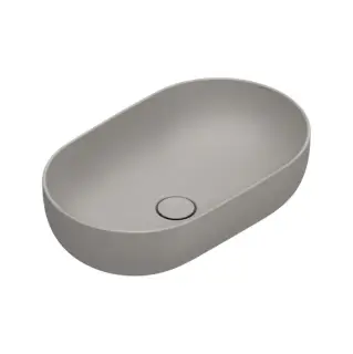 Раковина 60x37см накладная, без отв., цвет: Tortora Satinato
