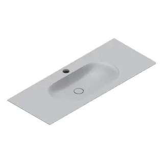 Раковина консоль 125x50см, с 1 отв., цвет: Cemento Satinato