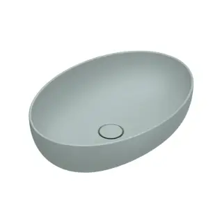 Раковина 60x42см накладная, без перелива, без отв., цвет: Aqua Satinato