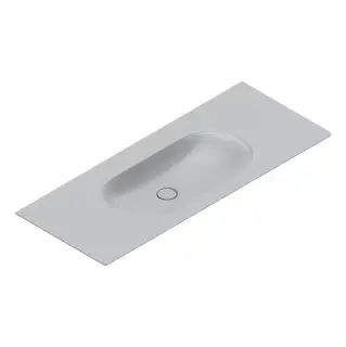 Раковина консоль 125x50см, без отв., цвет: Cemento Satinato