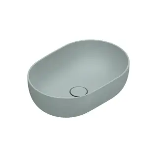 Раковина 50x35см накладная, без отв., цвет: Aqua Satinato
