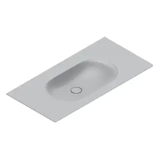 Раковина консоль 100x50см, без отв., цвет: Cemento Satinato