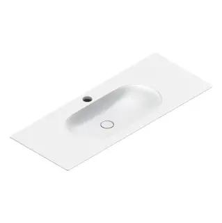 Раковина консоль 125x50см, с 1 отв., цвет: белый матовый