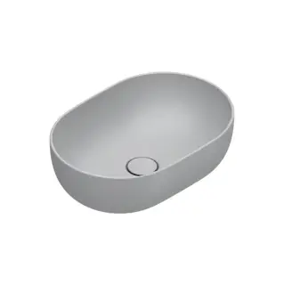Раковина 50x35см накладная, без отв., цвет: Cemento Satinato