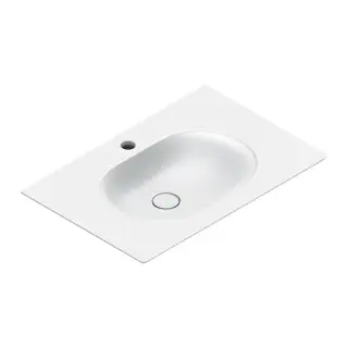 Раковина консоль 75x50см, с 1 отв., цвет: белый матовый