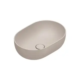 Раковина 50x35см накладная, без отв., цвет: Seta Satinato