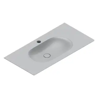 Раковина консоль 100x50см, с 1 отв., цвет: Cemento Satinato