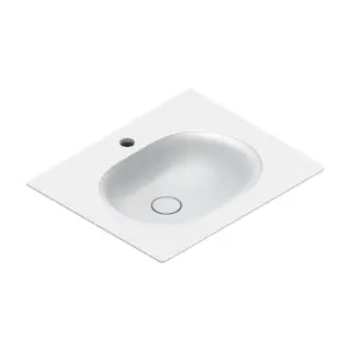 Раковина консоль 60x50см, с 1 отв., цвет: белый матовый