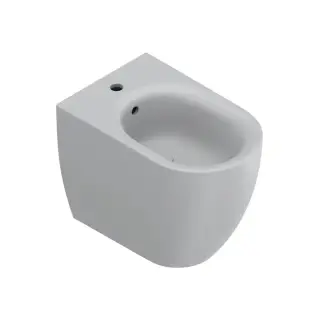 Биде напольное 55x35см, с 1 отв., цвет: Cemento Satinato