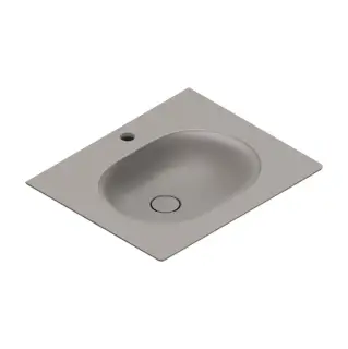 Раковина консоль 60x50см, с 1 отв., цвет: Tortora Satinato