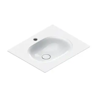 Раковина консоль 60x50см, с 1 отв., цвет: белый глянцевый