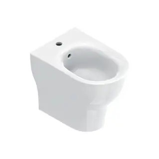 Биде напольное 52x35см ECO , с 1 отв., цвет: белый глянцевый