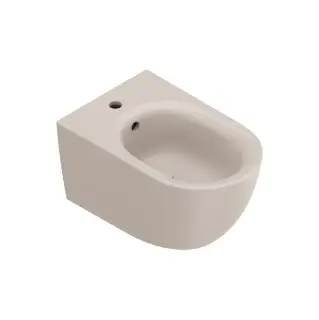 Биде подвесное 55x35см, с 1 отв., цвет: Seta Satinato