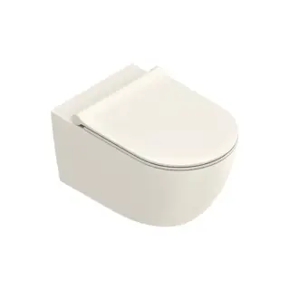 Унитаз подвесной 55x35см, безободковый, смыв Tornado, покрытие Twinglaze+, цвет: Lino Satinato