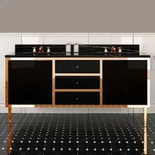 3, Комплект мебели, напольный, Цвет: deep black/oro
