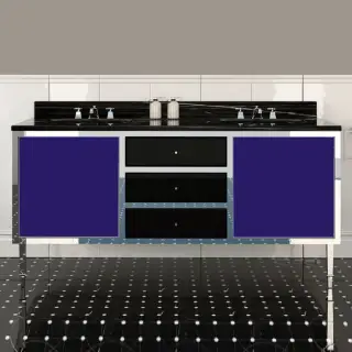 3, Комплект мебели, напольный, Цвет: blue violet/deep black