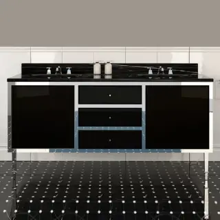 3, Комплект мебели, напольный, Цвет: deep black