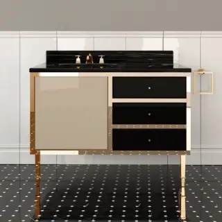 2, Комплект мебели, напольный, Цвет: warm grey/deep black/oro
