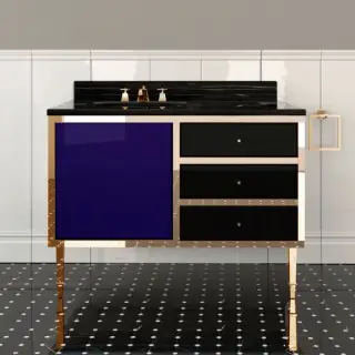 2, Комплект мебели, напольный, Цвет: blue violet/deep black/oro