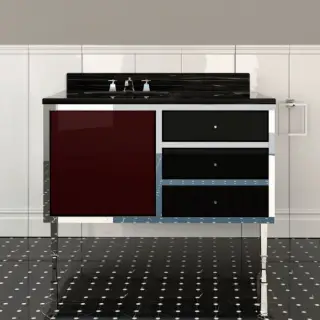 2, Комплект мебели, напольный, Цвет: prune/deep black