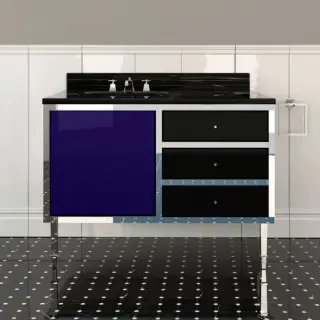2, Комплект мебели, напольный, Цвет: blue violet/deep black