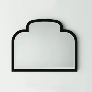 Зеркало 100х80см, цвет: deep black