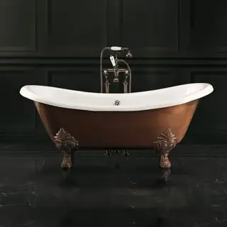 Copper Effect Ванна чугунная отдельностоящая 168.5х76х68см, цвет: состаренная медь