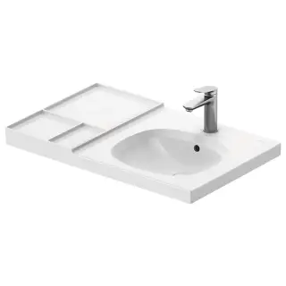 Раковина подвесная 80x50см., с 1 отв, dx, HygieneGlaze, цвет: белый глянец