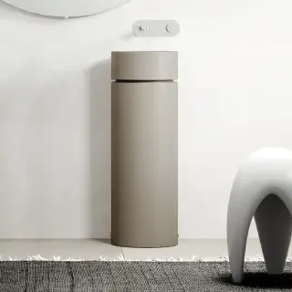 Раковина круглая 30см, на пьедестале, без отв., цвет: nocciola matte