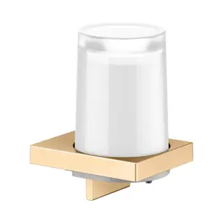 Дозатор для жидкого мыла, подвесной, цвет: brushed brass