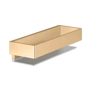 Полочка для душа, подвесная, цвет: brushed brass/aluminium