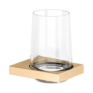Стакан, подвесной, хрустальный, цвет: brushed brass