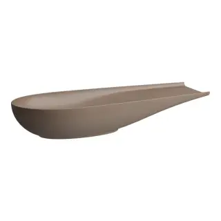 Раковина-чаша 100х38х17см., без отв., без перелива, с покр. LCC, цвет: кофейный матовый