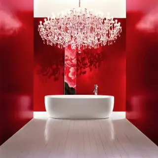 Ванна 203x102x46см, отдельностоящая, гидромассаж, подсветка, с каркасом и панелью, материал: акрил, цвет: белый